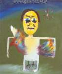 Sidney Nolan, Man and Parrot Fine Art Reproduction Oil Painting