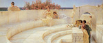Sir Lawrence Alma-Tadema, Under the Roof of Blue Ionian Weather Fine Art Reproduction Oil Painting