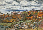 Stuart Davis, October Landscape, Gloucester Fine Art Reproduction Oil Painting