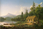 Thomas Cole, Home in the Woods Fine Art Reproduction Oil Painting