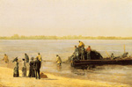 Thomas Eakins, Shad Fishing at Gloucester on the Delaware River Fine Art Reproduction Oil Painting