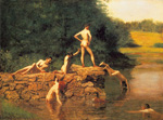 Thomas Eakins, The Swimming Hole Fine Art Reproduction Oil Painting