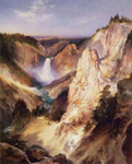 Thomas Moran, Great Falls of Yellowstone Fine Art Reproduction Oil Painting