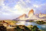Thomas Moran, Green River, Wyoming Fine Art Reproduction Oil Painting