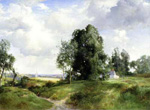 Thomas Moran, Old Windmill, East Hampton, Long Island, New York Fine Art Reproduction Oil Painting
