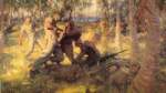 Tom Lovell, Battle of Tenaru River Fine Art Reproduction Oil Painting