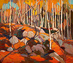 Tom Thomson, Birch Grove, Autumn Fine Art Reproduction Oil Painting