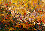 Tom Thomson, Opulent October Fine Art Reproduction Oil Painting