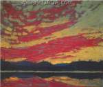 Tom Thomson, Sunset Fine Art Reproduction Oil Painting