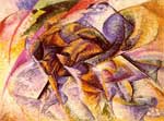 Umberto Boccioni, Dynamism of a Biker Fine Art Reproduction Oil Painting