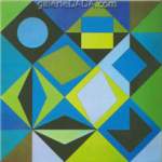 Victor Vasarely, Sikra-Z Fine Art Reproduction Oil Painting