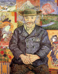 Vincent Van Gogh, Portrait of Pere Tanguy Fine Art Reproduction Oil Painting