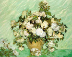 Vincent Van Gogh, Roses Fine Art Reproduction Oil Painting