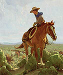 W. Herbert Dunton, The Horse Wrangler Fine Art Reproduction Oil Painting