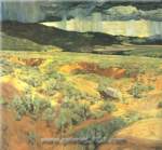 Walter Ufer, Where the Desert Meets the Mountains Fine Art Reproduction Oil Painting