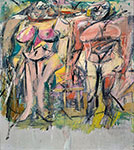 Willem De Kooning,  Two Women  Fine Art Reproduction Oil Painting