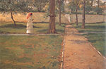 William Merritt Chase, In Brooklyn Navy Yard Fine Art Reproduction Oil Painting