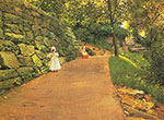 William Merritt Chase, In the Park. A By-Path Fine Art Reproduction Oil Painting