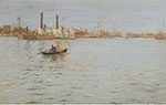 William Merritt Chase, The East River Fine Art Reproduction Oil Painting