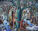 Wilson Bigaud,  Adam and Eve  Fine Art Reproduction Oil Painting