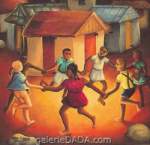 Wilson Bigaud,  La Ronde 2 Fine Art Reproduction Oil Painting