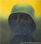 Zdzislaw Beksinski, Helmet Fine Art Reproduction Oil Painting