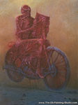 Zdzislaw Beksinski, Motorbike Rider Fine Art Reproduction Oil Painting