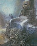 Zdzislaw Beksinski, Stone Man Fine Art Reproduction Oil Painting