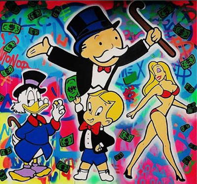 Riproduzione quadri di Alec Monopoly 