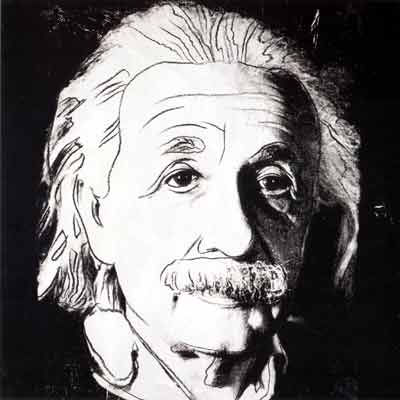 riproduzione-quadri-di Andy Warhol Albert Einstein