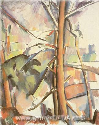 riproduzione-quadri-di Arshile Gorky Paesaggio alla maniera di Cezanne