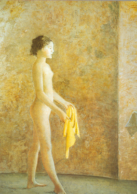 riproduzione-quadri-di Balthasar Balthus Nudo nel profilo