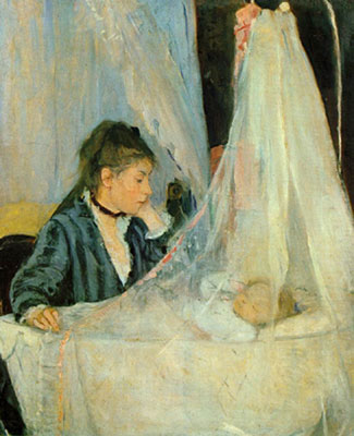 riproduzione-quadri-di Berthe Morisot Il Cradle