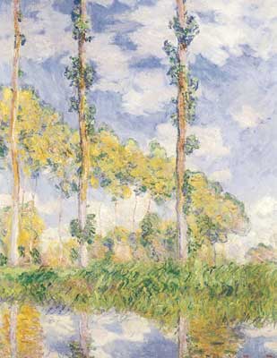 riproduzione-quadri-di Claude Monet Poplars (estate)