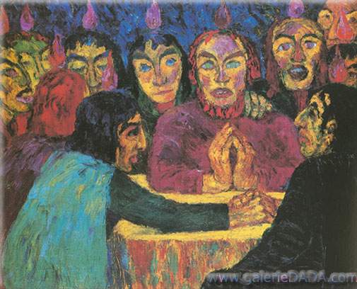riproduzione-quadri-di Emil Nolde Pentecoste