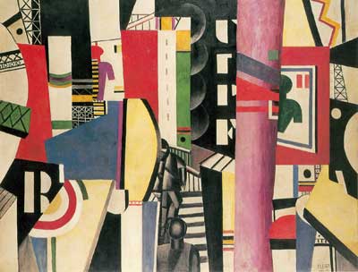 riproduzione-quadri-di Fernand Leger La città