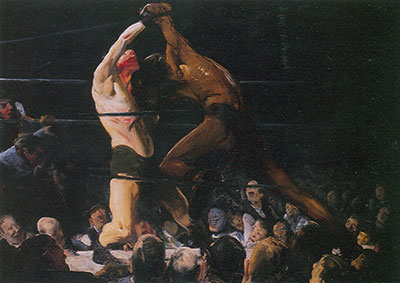 riproduzione-quadri-di George Bellows Entrambi i membri di questo Club