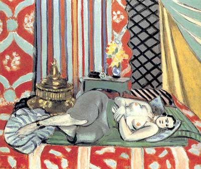 riproduzione-quadri-di Henri Matisse Una Nude sdraiata sulla schiena