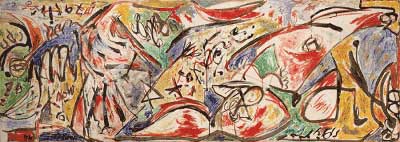 riproduzione-quadri-di Jackson Pollock La bolla dell'acqua