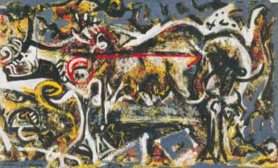 riproduzione-quadri-di Jackson Pollock La lei - Lupo