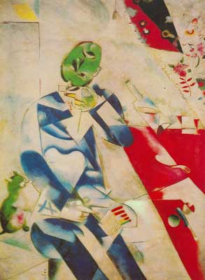 riproduzione-quadri-di Marc Chagall Il Poet