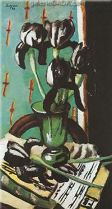 riproduzione-quadri-di Max Beckmann Iris nero