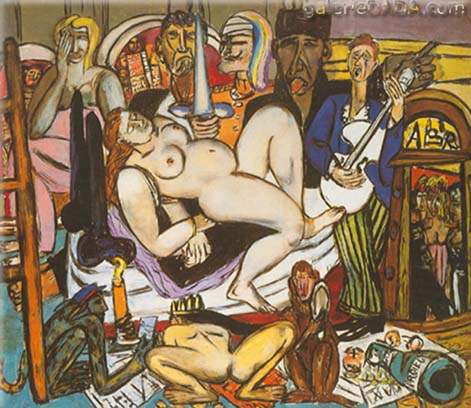 riproduzione-quadri-di Max Beckmann La città