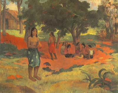 riproduzione-quadri-di Paul Gauguin Parole sussurrate