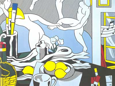 riproduzione-quadri-di Roy Lichtenstein Artisti Studio, La danza
