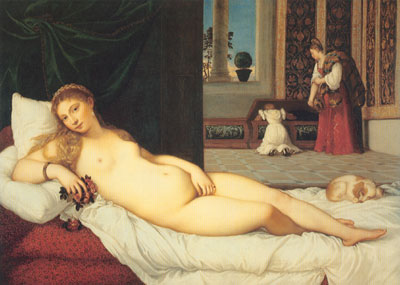 riproduzione-quadri-di Titian Venere di Urbino