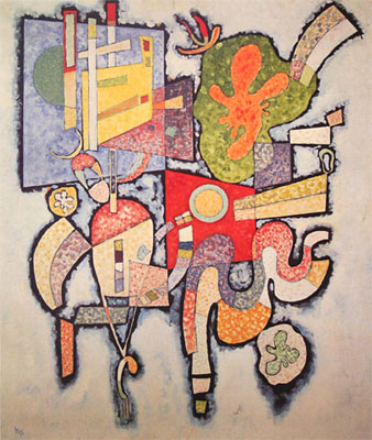 riproduzione-quadri-di Vasilii Kandinsky Complesso - semplice