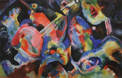 riproduzione-quadri-di Vasilii Kandinsky Improvvisazione. Deluge
