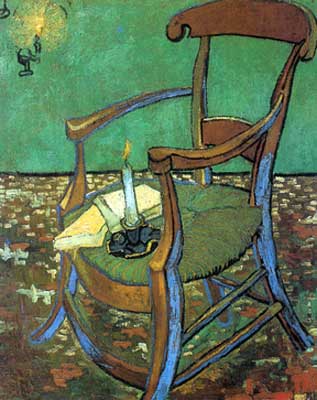 riproduzione-quadri-di Vincent Van Gogh Poltrona Armchair di Paul Gauguin (spessa vernice Impasto)