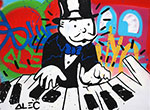 Riproduzione quadri di Alec Monopoly Piano Graffiti